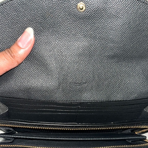 Coach Slim Envelop Wallet Crossgrain Leather - Picture 3 of 4